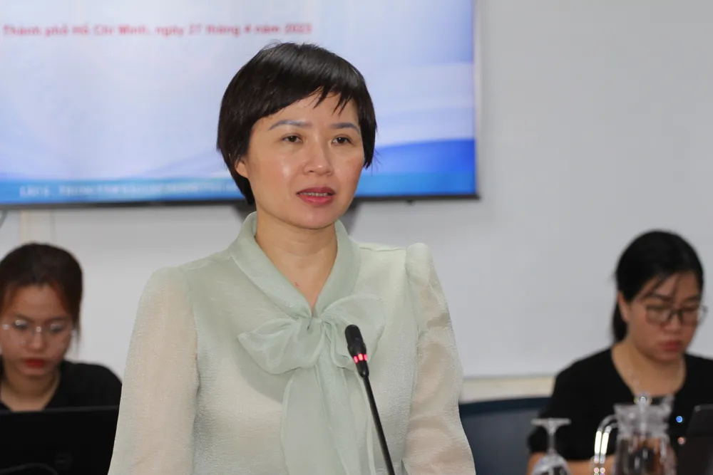 Phó Giám đốc HCDC Lê Hồng Nga. Ảnh: THÀNH NHÂN