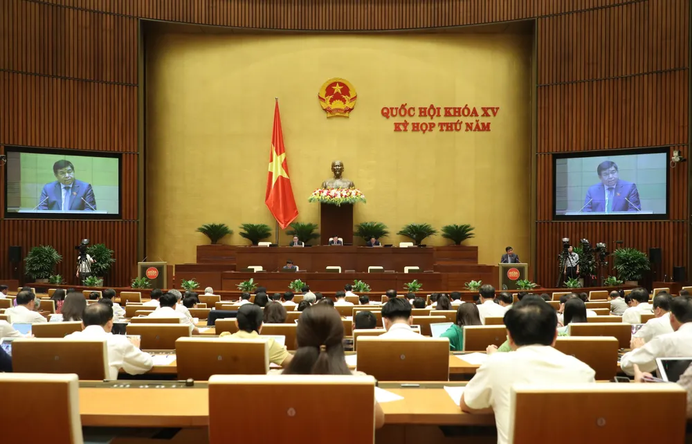 Ngày 22-5, kỳ họp thứ 5, Quốc hội khóa XV đã khai mạc trọng thể tại Thủ đô Hà Nội. Ảnh: QUANG PHÚC