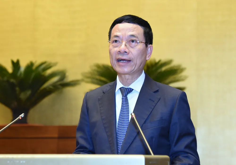 Bộ trưởng Bộ TT-TT Nguyễn Mạnh Hùng. Ảnh: QUANG PHÚC Bộ trưởng Bộ TT-TT Nguyễn Mạnh Hùng. Ảnh: QUANG PHÚC
