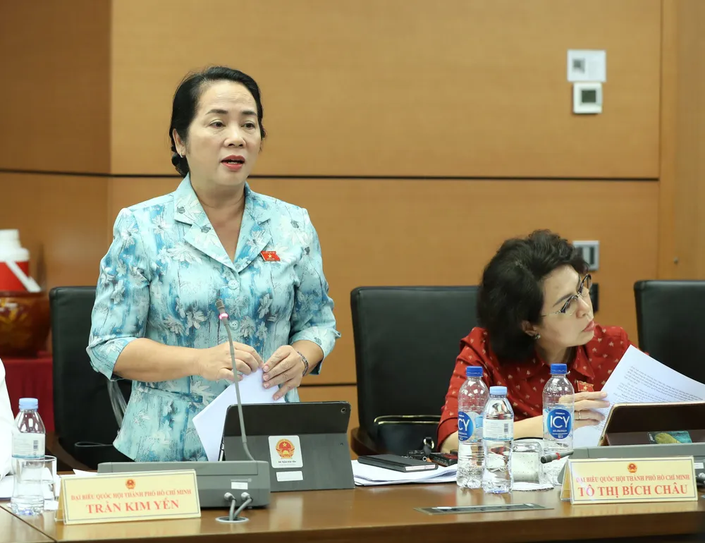 Đại biểu Quốc hội Trần Kim Yến góp ý. Ảnh: QUANG PHÚC Đại biểu Quốc hội Trần Kim Yến góp ý. Ảnh: QUANG PHÚC
