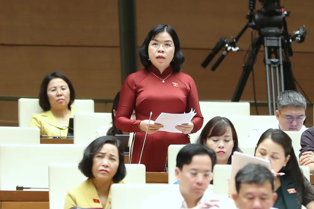 ĐB Nguyễn Thị Ngọc Xuân (Bình Dương). Ảnh: QUANG PHÚC ĐB Nguyễn Thị Ngọc Xuân (Bình Dương). Ảnh: QUANG PHÚC