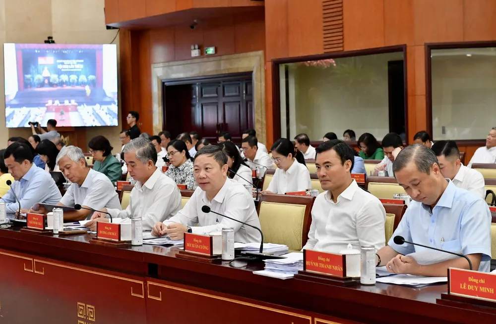 Đại biểu dự hội nghị. Ảnh: VIỆT DŨNG Đại biểu dự hội nghị. Ảnh: VIỆT DŨNG