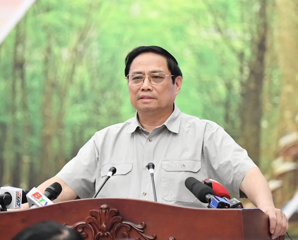 Thủ tướng Phạm Minh Chính kết luận hội nghị. Ảnh: VIỆT DŨNG Thủ tướng Phạm Minh Chính kết luận hội nghị. Ảnh: VIỆT DŨNG