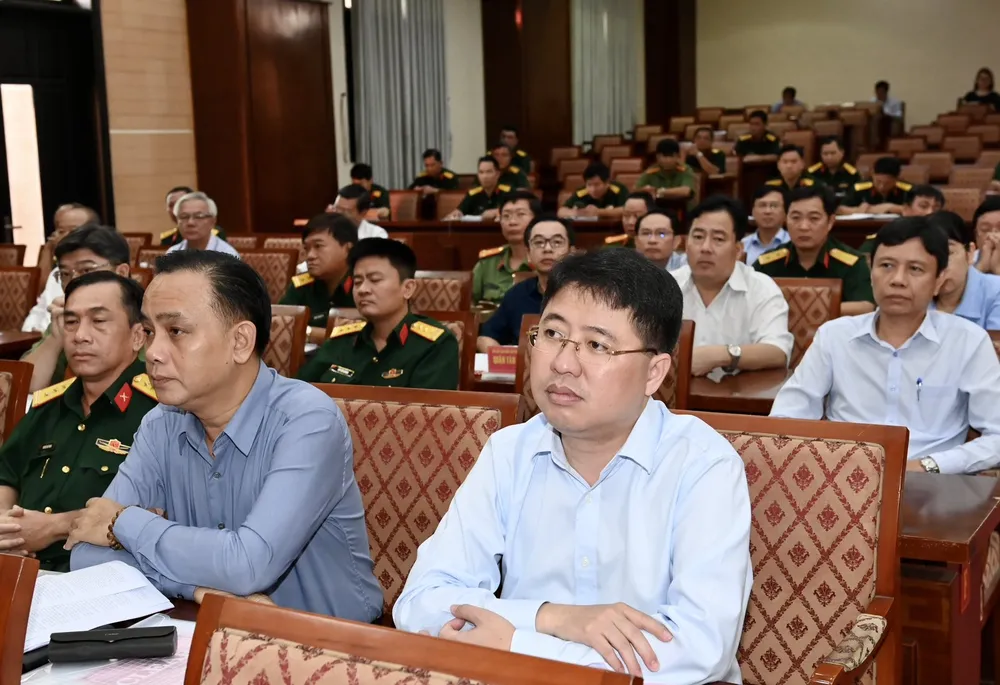 Lãnh đạo các quận huyện và TP Thủ Đức dự hội nghị. Ảnh: VIỆT DŨNG