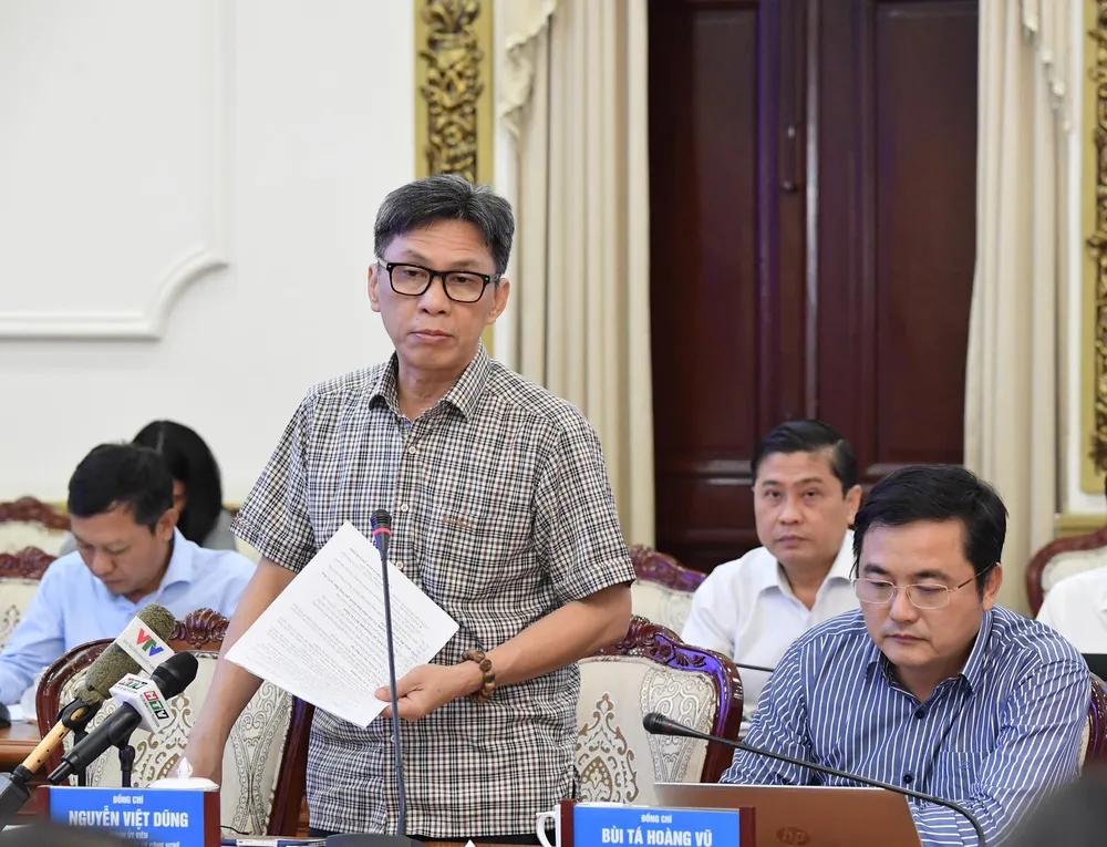 Giám đốc Sở KH-CN TPHCM Nguyễn Việt Dũng phát biểu. Ảnh: VIỆT DŨNG Giám đốc Sở KH-CN TPHCM Nguyễn Việt Dũng phát biểu. Ảnh: VIỆT DŨNG