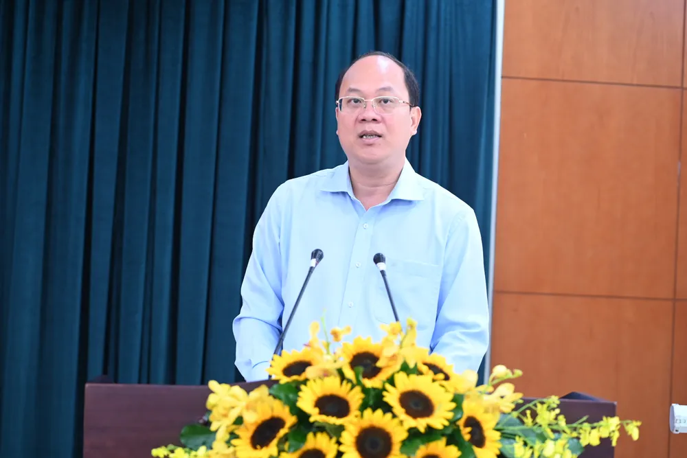 Phó Bí thư Thành ủy TPHCM Nguyễn Hồ Hải phát biểu chỉ đạo. Ảnh: VĂN MINH Phó Bí thư Thành ủy TPHCM Nguyễn Hồ Hải phát biểu chỉ đạo. Ảnh: VĂN MINH