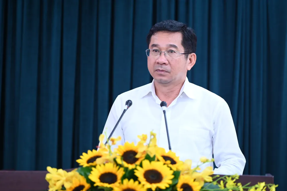 Chủ nhiệm Ủy ban Kiểm tra Thành ủy TPHCM Dương Ngọc Hải phát biểu. Ảnh: VĂN MINH Chủ nhiệm Ủy ban Kiểm tra Thành ủy TPHCM Dương Ngọc Hải phát biểu. Ảnh: VĂN MINH