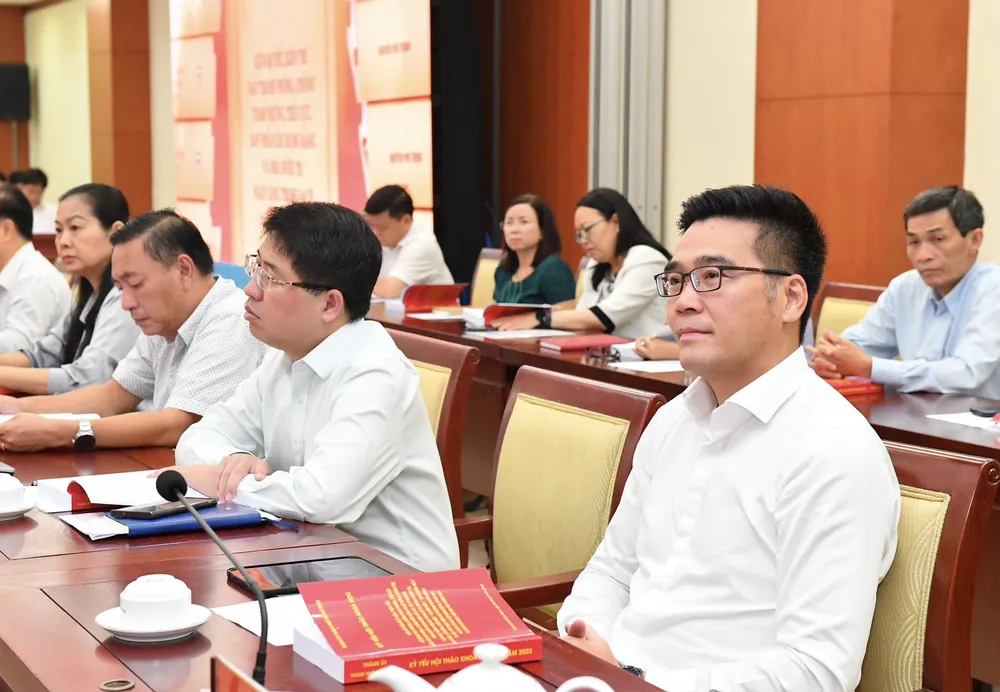 Đại biểu dự hội thảo khoa học. Ảnh: VIỆT DŨNG Đại biểu dự hội thảo khoa học. Ảnh: VIỆT DŨNG