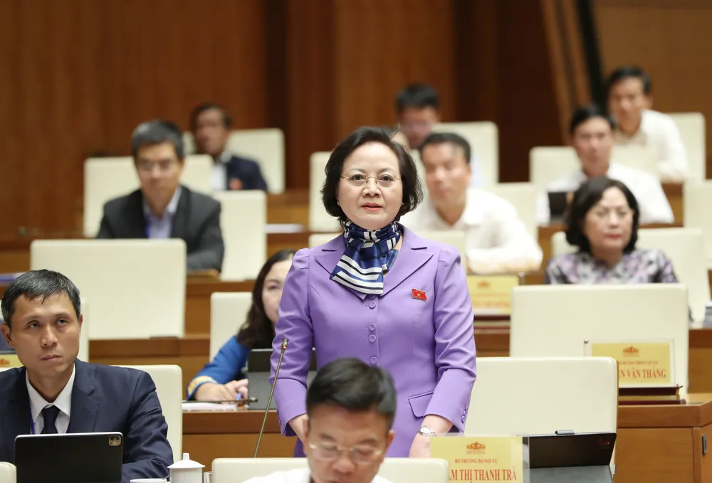 Bộ trưởng Bộ Nội vụ Phạm Thị Thanh Trà. Ảnh: QUANG PHÚC Bộ trưởng Bộ Nội vụ Phạm Thị Thanh Trà. Ảnh: QUANG PHÚC