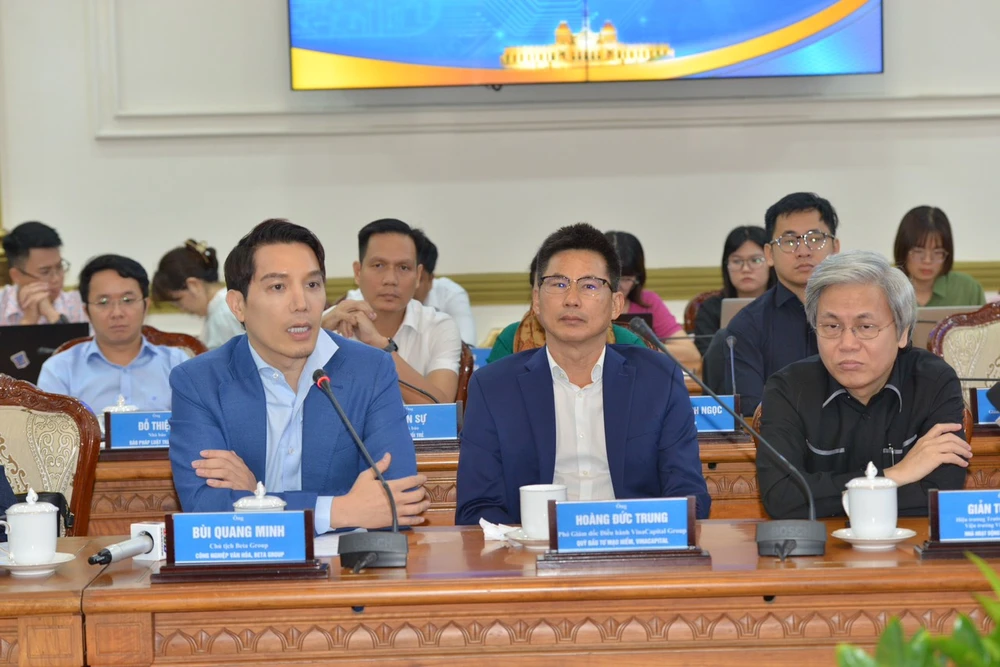 Đại biểu dự buổi gặp gỡ. Ảnh: CAO THĂNG c20f69dd34a59bfbc2b4.jpg