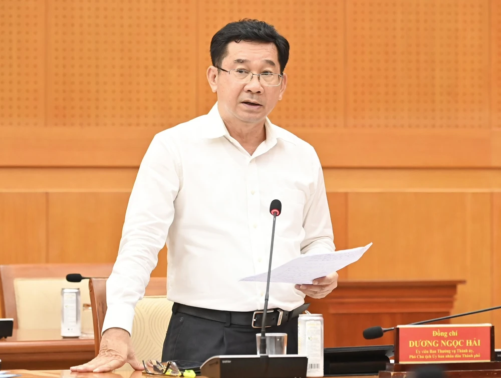 Phó Chủ tịch UBND TPHCM Dương Ngọc Hải phát biểu. Ảnh: VIỆT DŨNG IMG-797b2eb330d63d1a78d36e62bbf99f05-V.jpg