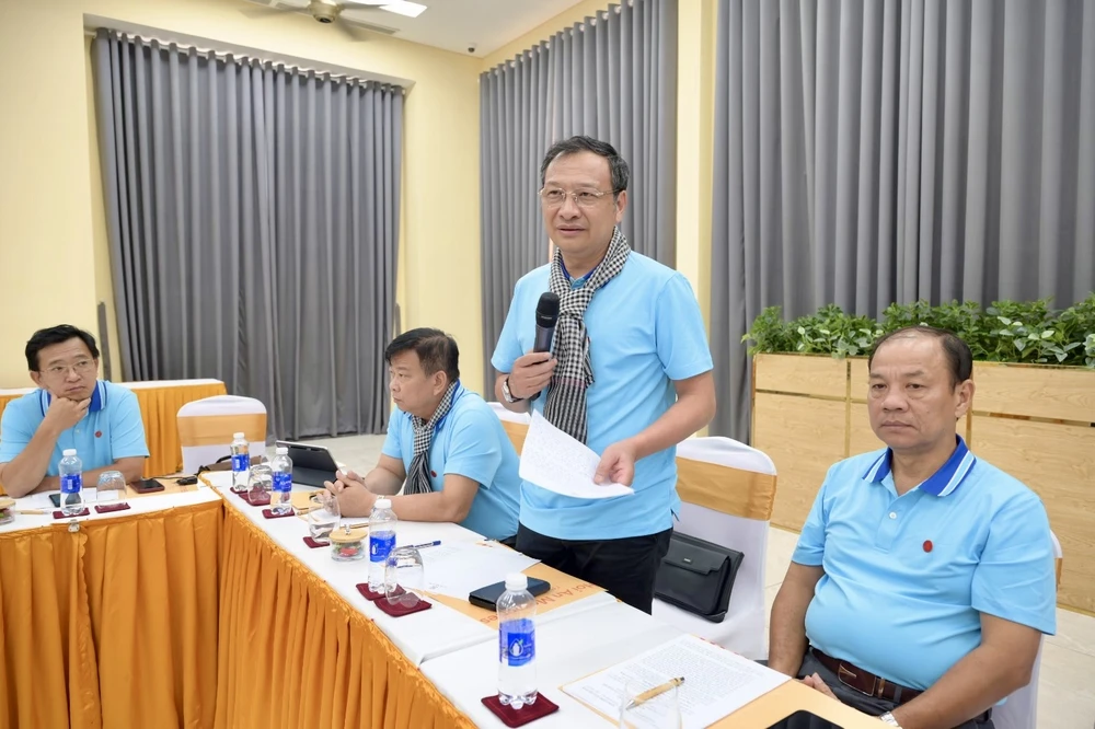 Phó Giám đốc, Chủ nhiệm UBKT Đảng ủy Sở GD-ĐT TPHCM Lê Hoài Nam phát biểu. Ảnh: VĂN MINH IMG_3551.jpeg