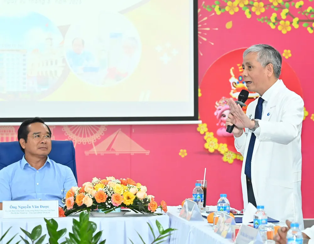 BS-CKII Trần Ngọc Hải, Giám đốc Bệnh viện Từ Dũ phát biểu. Ảnh: VIỆT DŨNG IMG_5584.jpeg