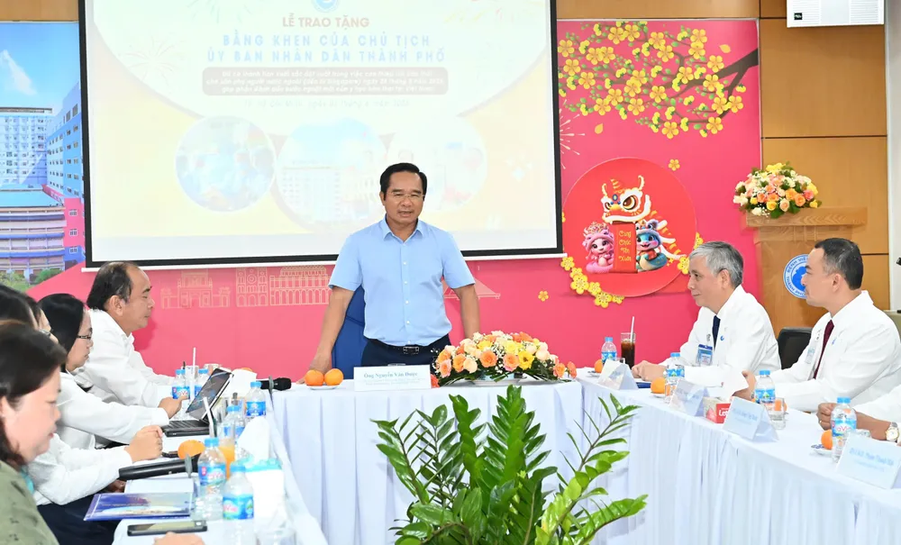 Chủ tịch UBND TPHCM Nguyễn Văn Được phát biểu. Ảnh: VIỆT DŨNG IMG_5596.jpeg