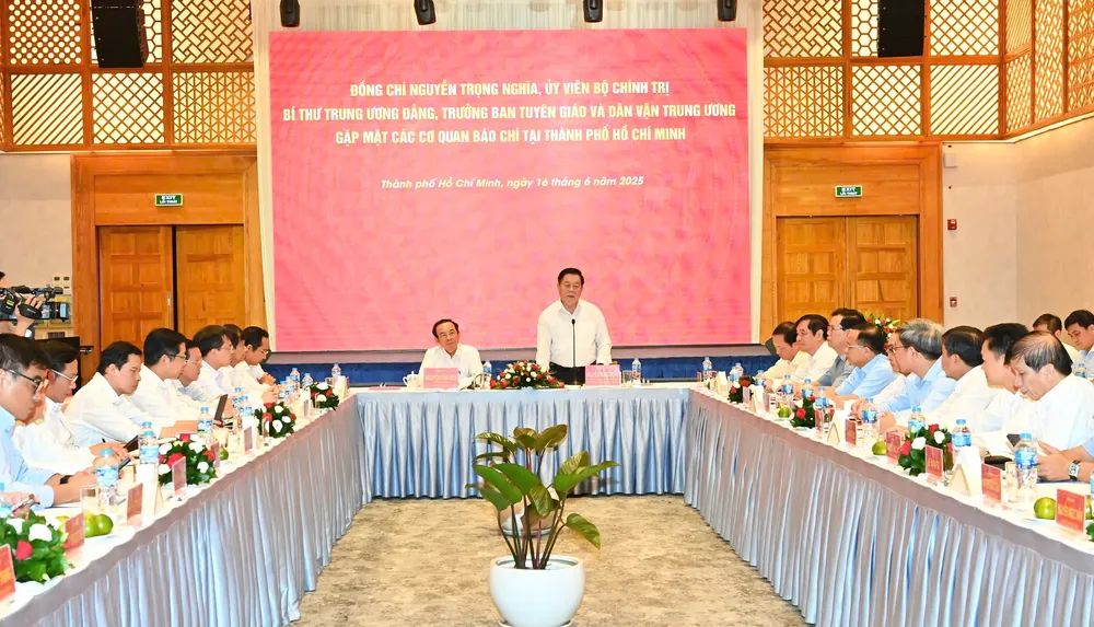 Buổi gặp mặt các cơ quan báo chí diễn ra tại TPHCM chiều 16-6. Ảnh: VIỆT DŨNG IMG_6291.jpeg