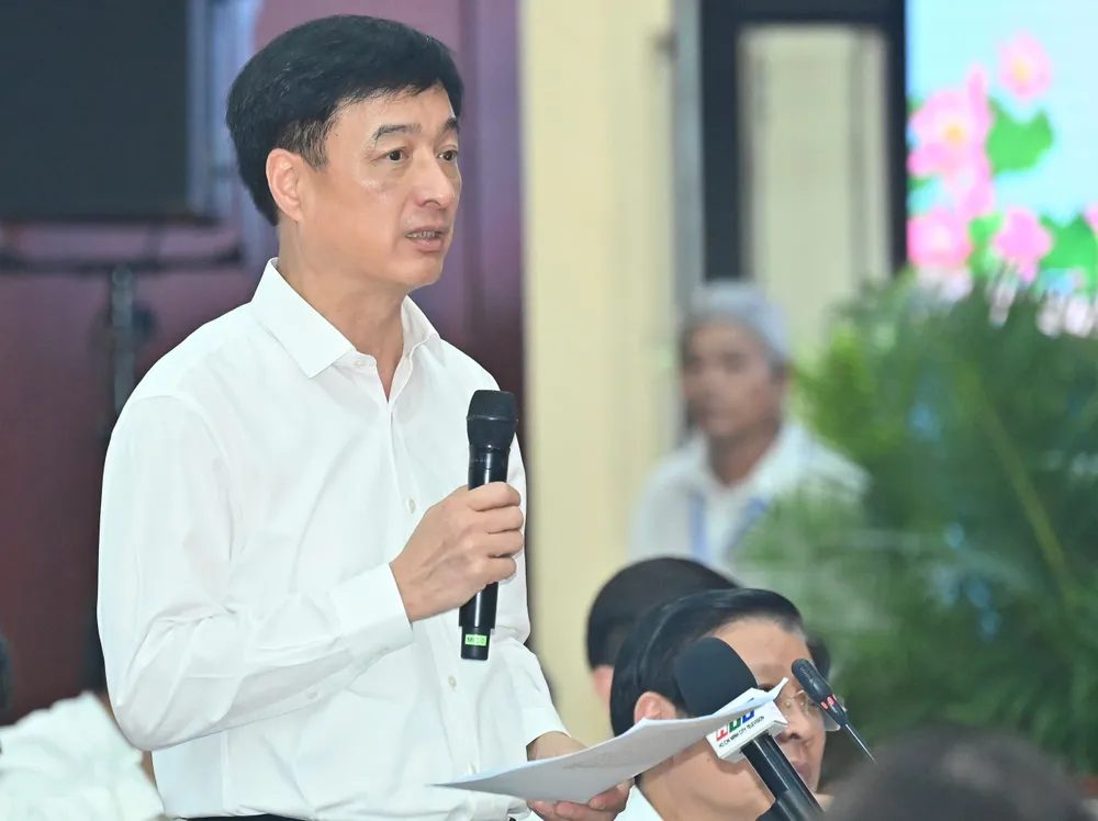 Đồng chí Nguyễn Duy Ngọc, Ủy viên Bộ Chính trị, Bí thư Trung ương Đảng, Chủ nhiệm Ủy ban Kiểm tra Trung ương phát biểu. Ảnh: VIỆT DŨNG 2319616e3b0d8c53d51c.jpg