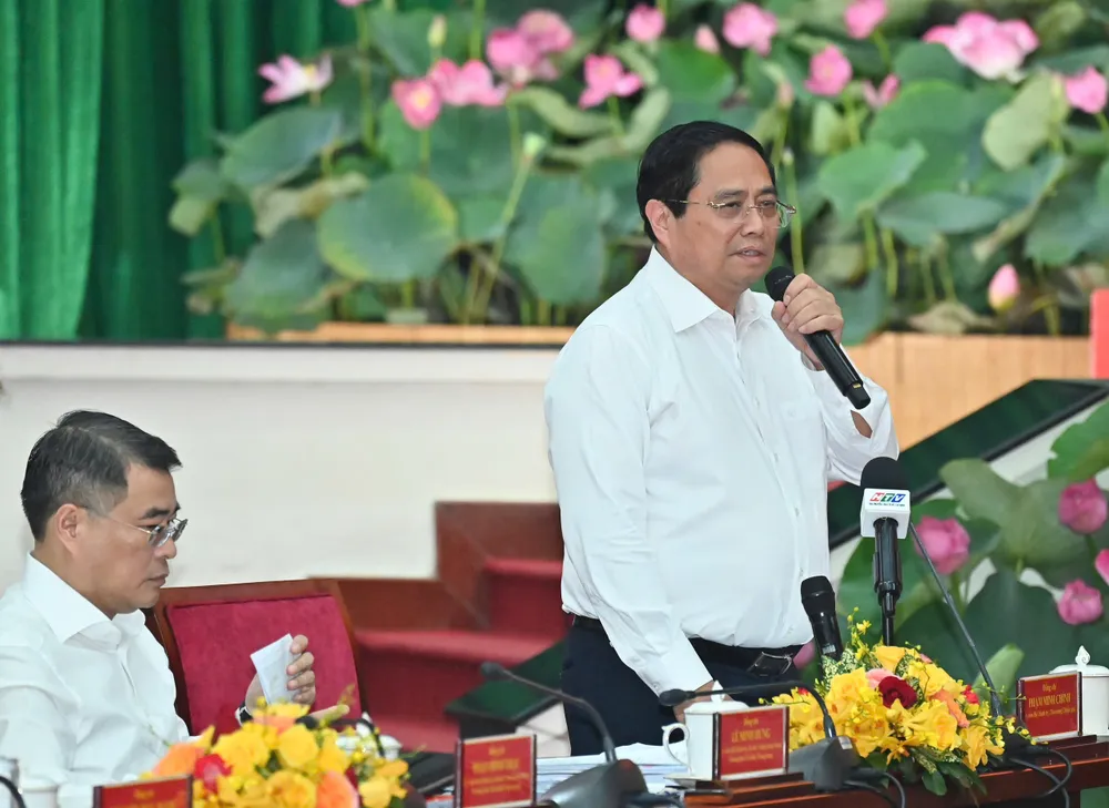 Thủ tướng Phạm Minh Chính phát biểu. Ảnh: VIỆT DŨNG 8fe258e50286b5d8ec97.jpg