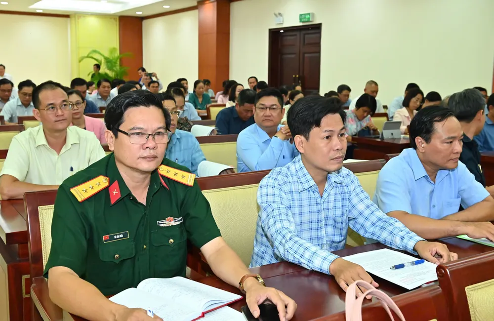 Đại biểu dự hội nghị tại điểm cầu TPHCM. Ảnh: VIỆT DŨNG 6b7c7e662d5d9a03c34c.jpg