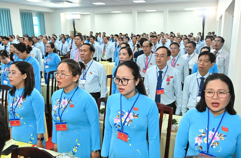 Đại biểu dự đại hội. Ảnh: VIỆT DŨNG 291537bce2646b3a3275.jpg