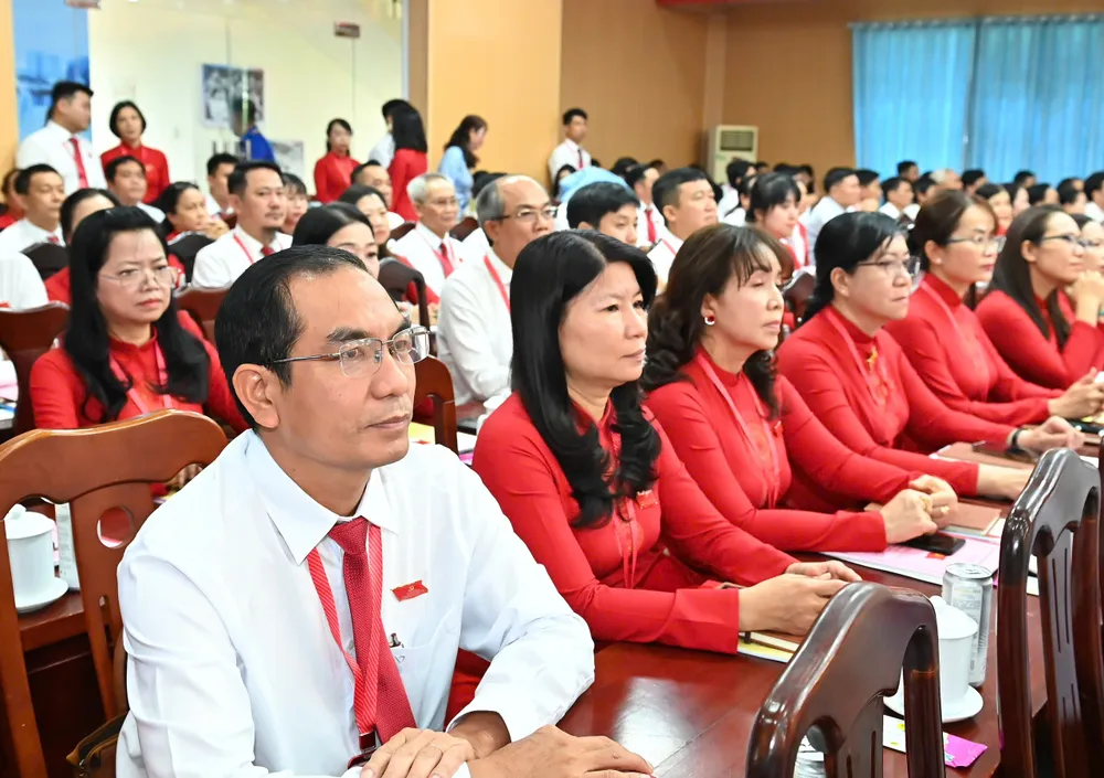 Đại biểu dự đại hội. Ảnh: VIỆT DŨNG c7685365606be835b17a.jpg
