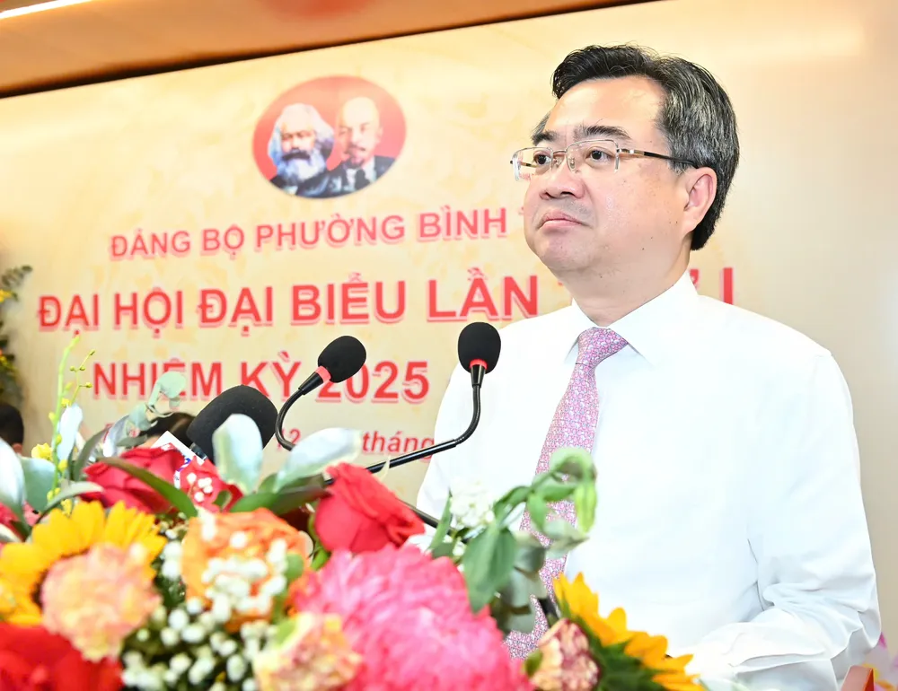 Đồng chí Nguyễn Thanh Nghị phát biểu chỉ đạo đại hội. Ảnh: VIỆT DŨNG eebffb6bed62653c3c73.jpg