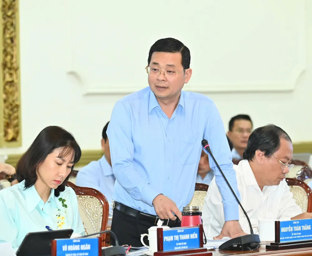 Giám đốc Sở Nông nghiệp và Môi trường Nguyễn Toàn Thắng phát biểu. Ảnh: VIỆT DŨNG d81a8173e830626e3b21.jpg