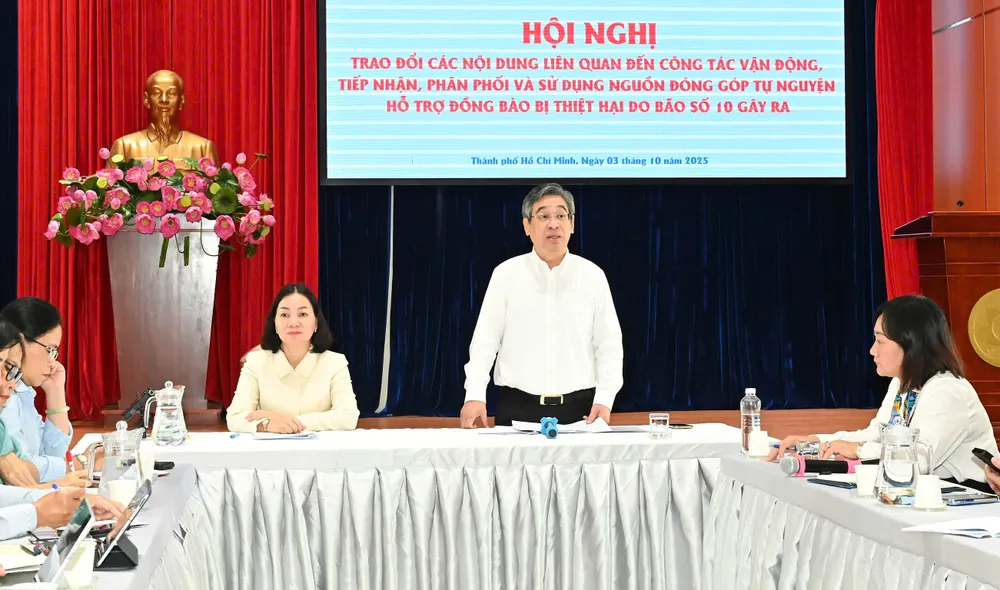 Đồng chí Nguyễn Phước Lộc kết luận hội nghị. Ảnh: VIỆT DŨNG c57fdf1c7c92f6ccaf83.jpg