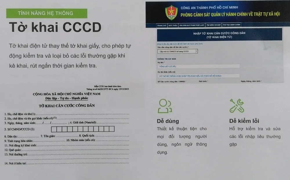 Từ hôm nay 3-7, đăng ký cấp thẻ căn cước công dân qua mạng ảnh 2
