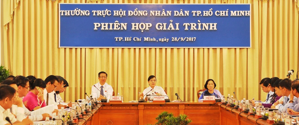 Phiên họp giải trình của Thường trực HĐND TPHCM về tình hình đầu tư, hiệu quả hoạt động các thiết chế văn hóa trên địa bàn TPHCM