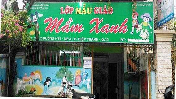 Lớp nhà trẻ Mầm Xanh (phường Hiệp Thành, quận 12)