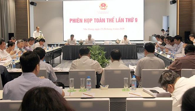 Toàn cảnh phiên họp. Ảnh: ĐBND