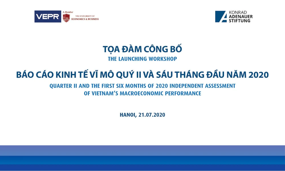 Theo các tác giả Báo cáo kinh tế vĩ mô quý 2 và 6 tháng đầu năm 2020, tăng trưởng kinh tế cả năm ở mức 3,8%