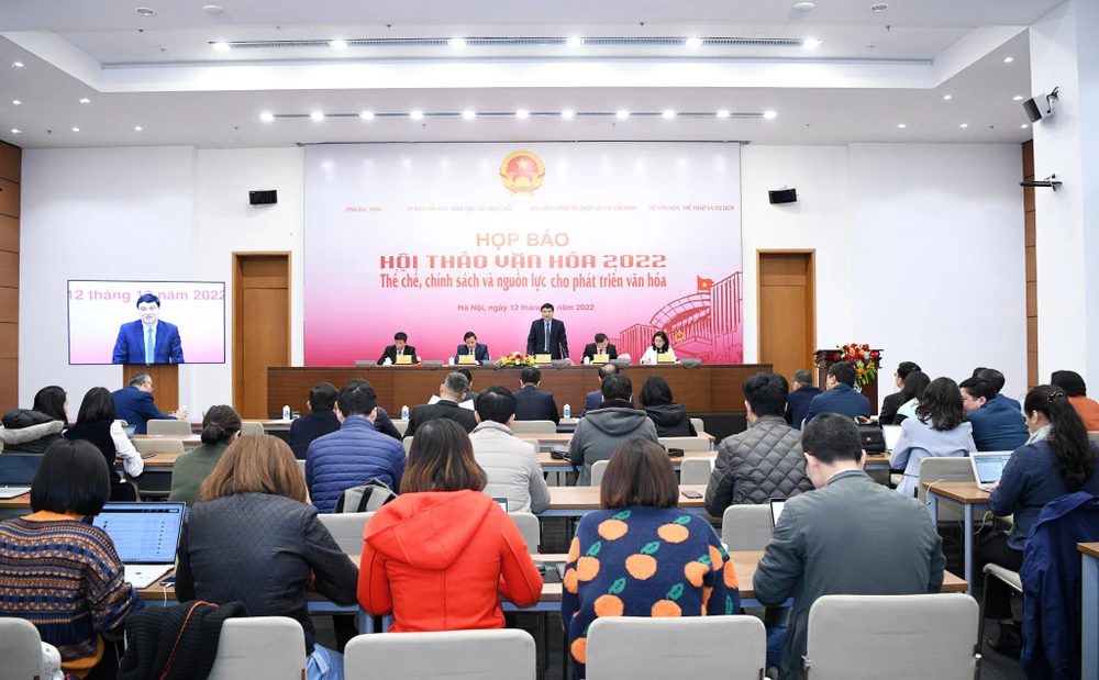 Hoàn thiện thể chế, chính sách cho phát triển văn hóa ảnh 1 Hoàn thiện thể chế, chính sách cho phát triển văn hóa ảnh 1