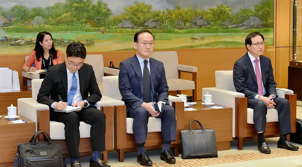 Đoàn đại biểu Samsung tham dự buổi tiếp Đoàn đại biểu Samsung tham dự buổi tiếp