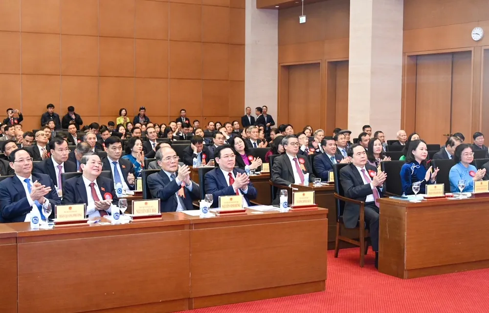 Đại biểu tham dự lễ kỷ niệm. Ảnh: VIẾT CHUNG Đại biểu tham dự lễ kỷ niệm. Ảnh: VIẾT CHUNG