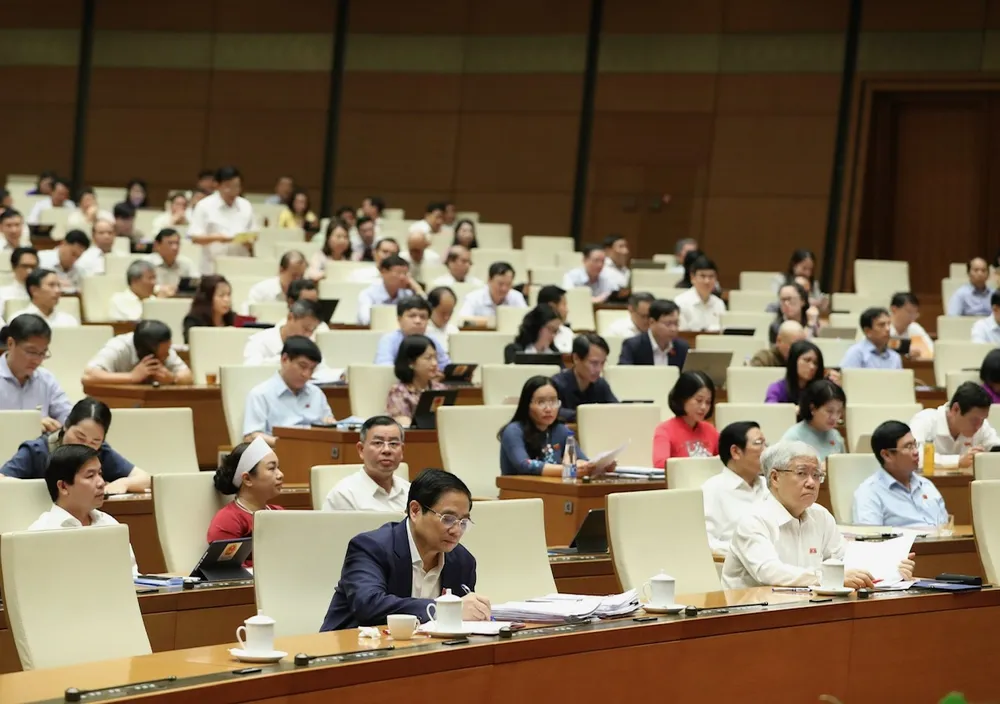 Quang cảnh nghị trường sáng 31-5