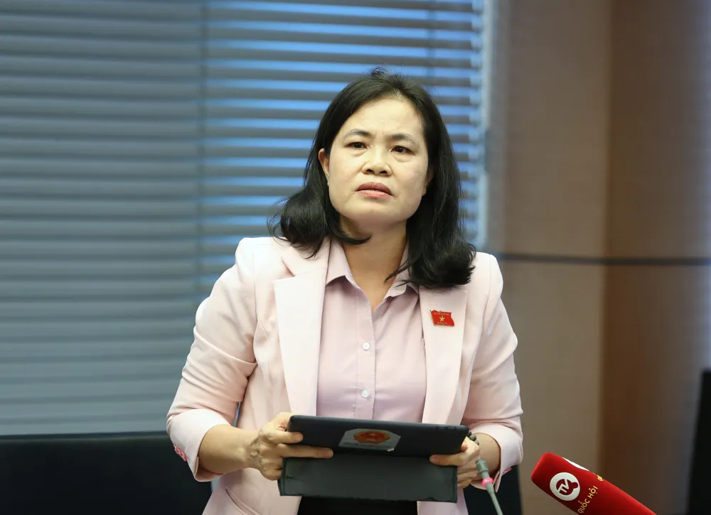 ĐB Nguyễn Thị Hồng Hạnh (TPHCM) phát biểu tại phiên thảo luận tổ. Ảnh: QUANG PHÚC ĐB Nguyễn Thị Hồng Hạnh (TPHCM) phát biểu tại phiên thảo luận tổ. Ảnh: QUANG PHÚC