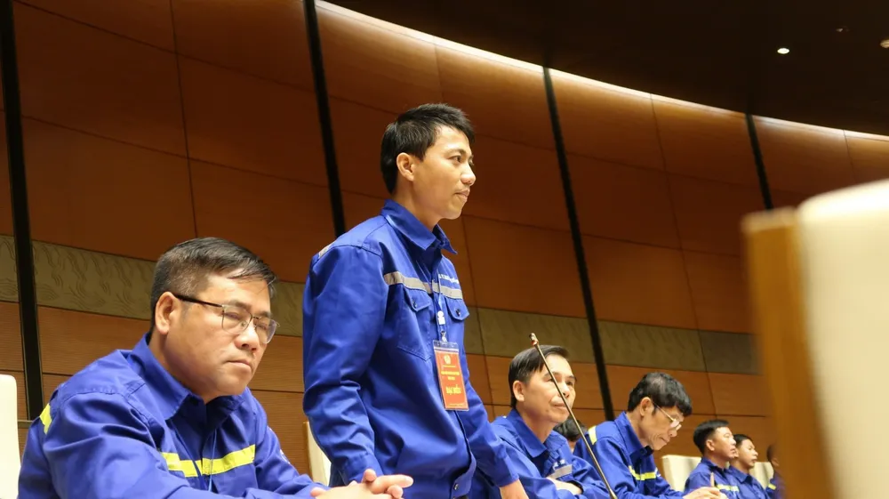 Đại biểu Nguyễn Đức Đại, công nhân Công ty Than Mạo Khê Đại biểu Nguyễn Đức Đại, công nhân Công ty Than Mạo Khê