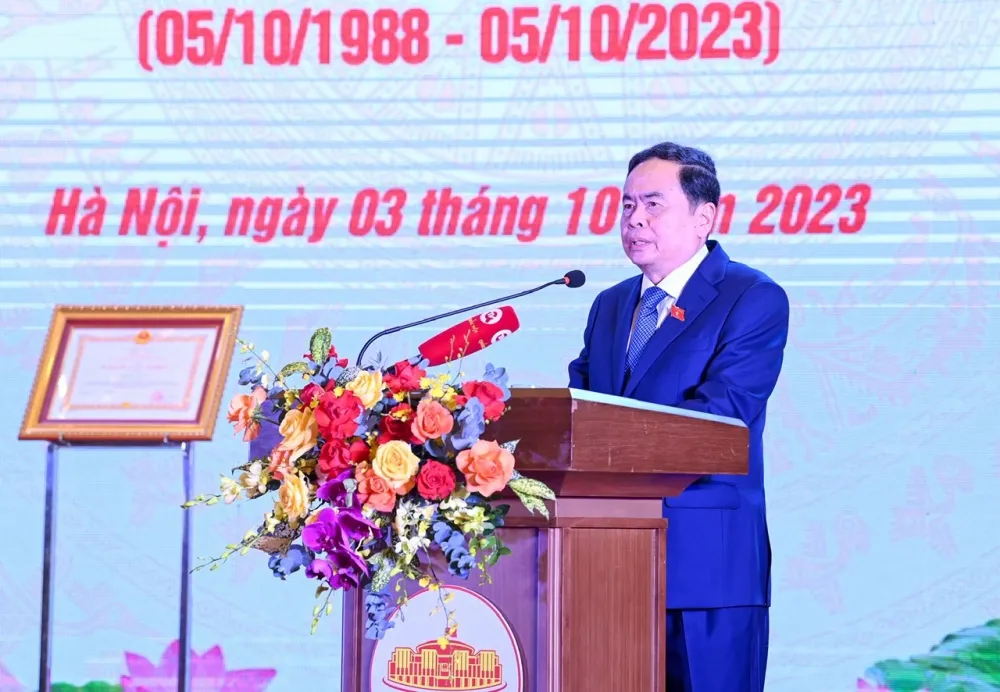 Phó Chủ tịch Thường trực Quốc hội Trần Thanh Mẫn phát biểu tại buổi lễ Phó Chủ tịch Thường trực Quốc hội Trần Thanh Mẫn phát biểu tại buổi lễ