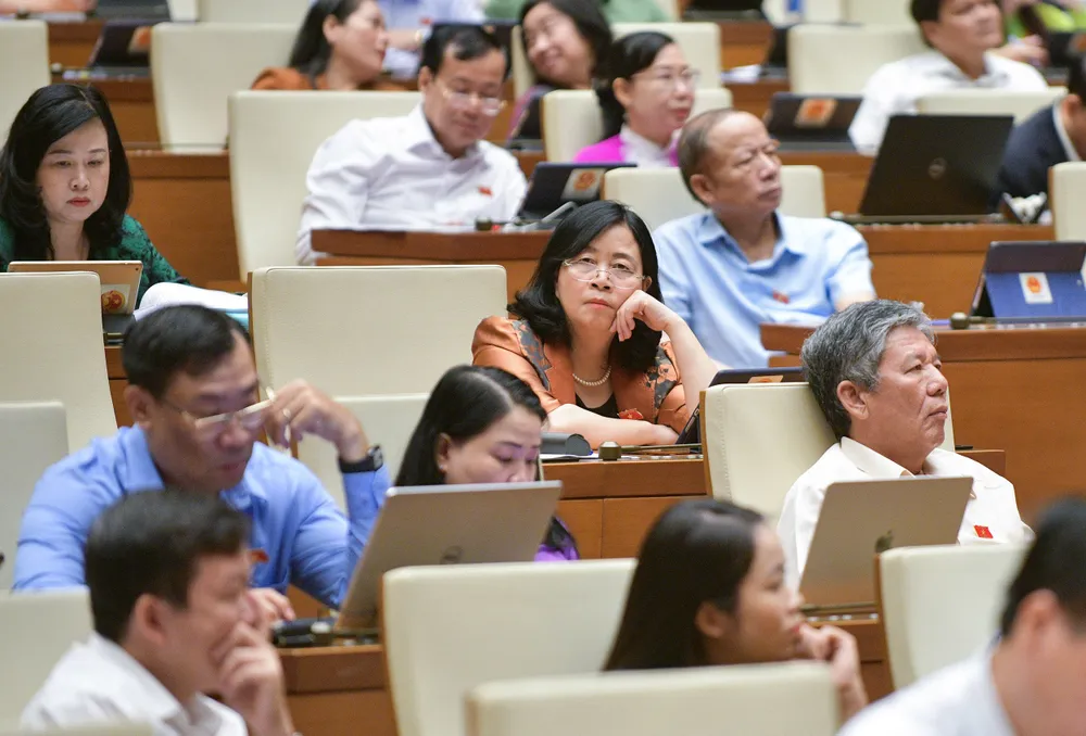 ĐB dự họp. Ảnh: QUANG PHÚC