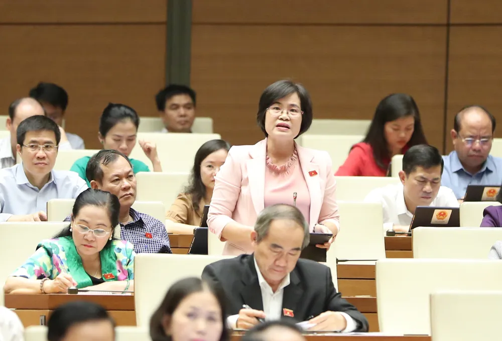 ĐB Nguyễn Thị Hồng Hạnh (TPHCM). Ảnh: QUANG PHÚC