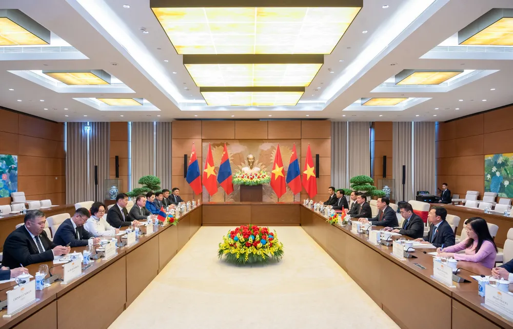 Quang cảnh cuộc hội kiến. Ảnh: VIẾT CHUNG