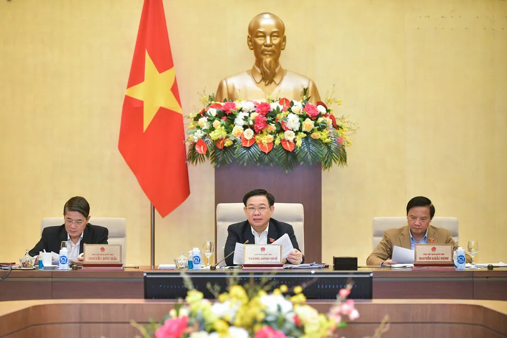 Chủ tịch Quốc hội Vương Đình Huệ gợi ý thảo luận Chủ tịch Quốc hội Vương Đình Huệ gợi ý thảo luận