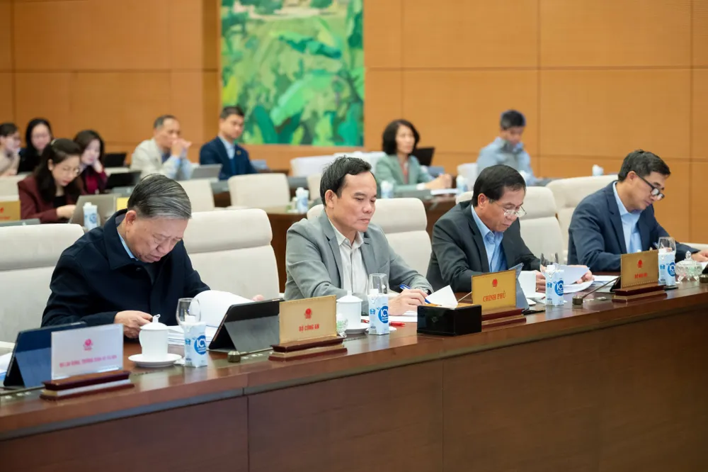 Lãnh đạo Chính phủ dự họp Lãnh đạo Chính phủ dự họp