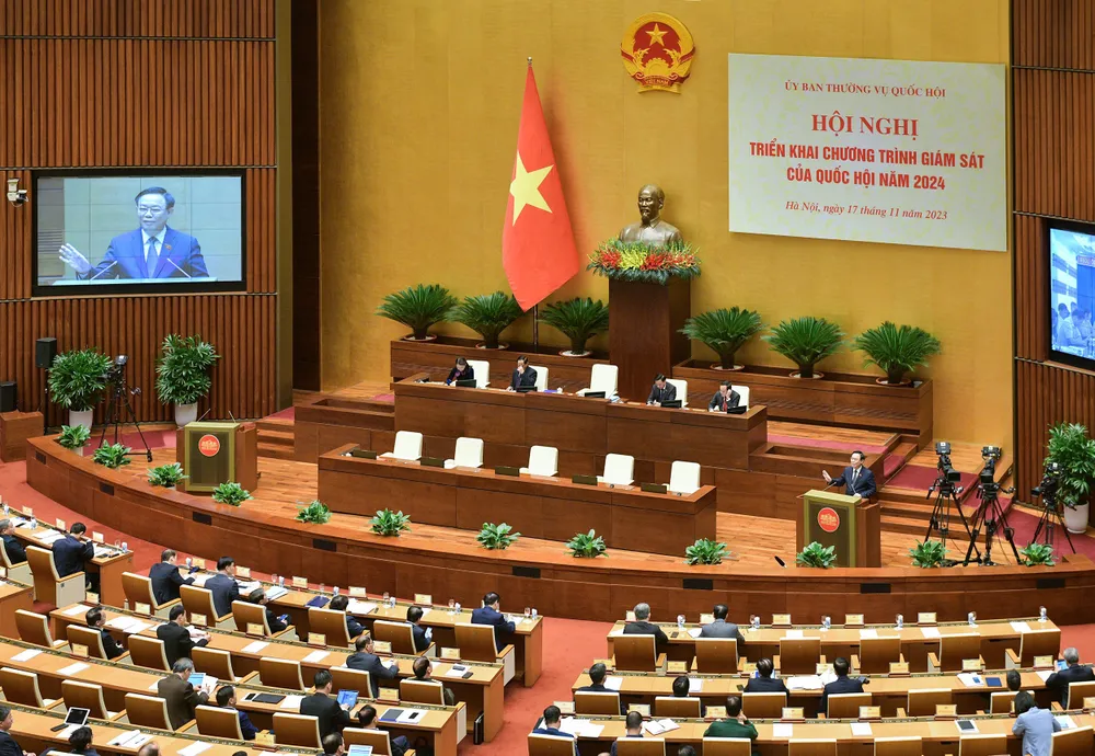 Hội trường Diên Hồng sáng 17-11. Ảnh: QUANG PHÚC