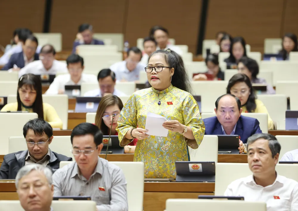 ĐB Nguyễn Thị Sửu (Thừa Thiên Huế). Ảnh: QUANG PHÚC ĐB Nguyễn Thị Sửu (Thừa Thiên Huế). Ảnh: QUANG PHÚC