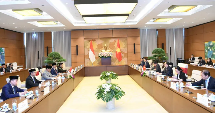 Quang cảnh buổi tiếp. Ảnh: QUANG PHÚC MẪN 14-4.jpg