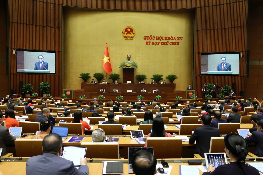 Quang cảnh phiên khai mạc kỳ họp. Ảnh: QUANG PHÚC HH.jpg