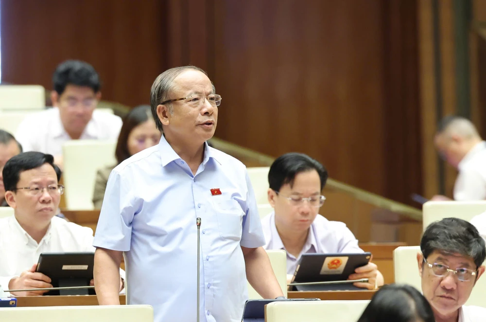 ĐB Nguyễn Văn Thân (Thái Bình). Ảnh: QUANG PHÚC THÂN.jpg