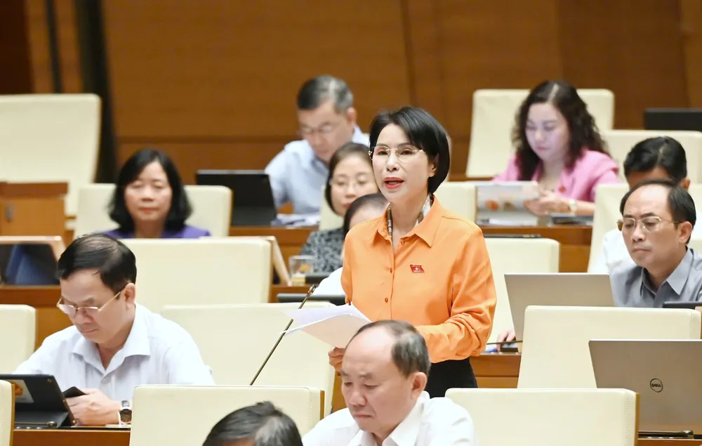 ĐB Trần Thị Nhị Hà (Hà Nội). Ảnh: VIẾT CHUNG NHỊ HÀ 20.jpg